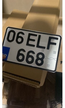 Tüvtürk Motorsiklet Plaka 