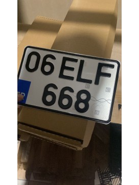Tüvtürk Motorsiklet Plaka 