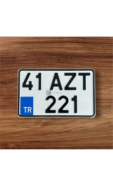Tüvtürk Motorsiklet Plaka 