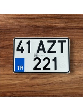 Tüvtürk Motorsiklet Plaka 