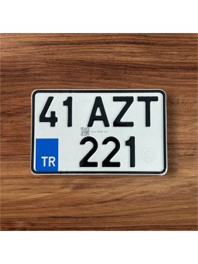 Tüvtürk Motorsiklet Plaka 