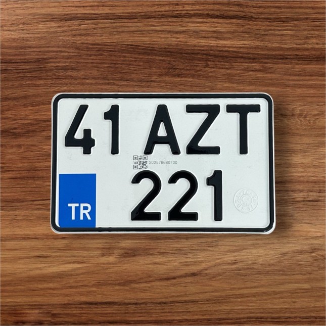 Tüvtürk Motorsiklet Plaka 